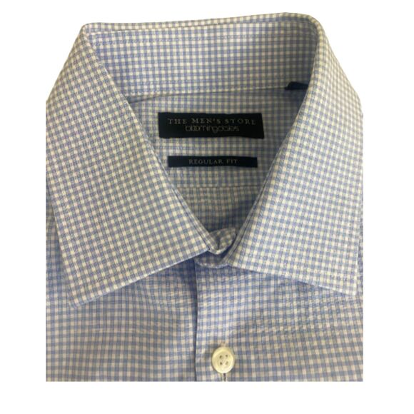 The men's store Long Sleeve Checked Button Down Shirt - Regular Fit - Neck 15 - Picture 9 of 11